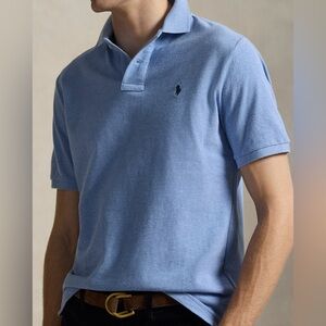 Polo Ralph Lauren Men’s Light Blue Pique Polo Shirt
